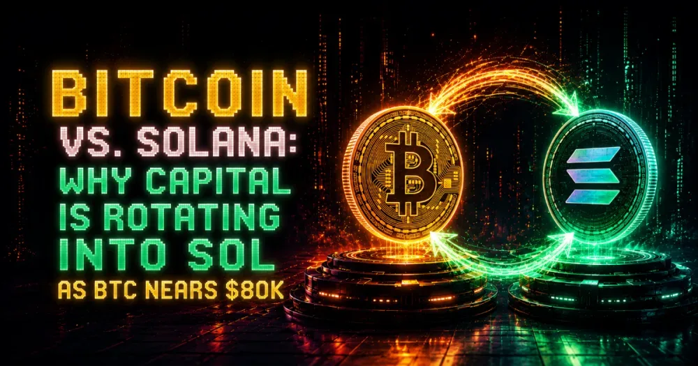 Bitcoin vs. Solana: Why Capital Is Rotating Into SOL as BTC Nears $80K